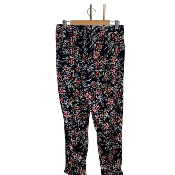 Jessica Simpson Red Fall Floral Tapered Slight Crop Classic Casual professional - Picture 7 of 7